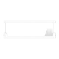 Stacking Tray - 2251187569 Glass Shelf Complete Front [Electrolux Aeg]